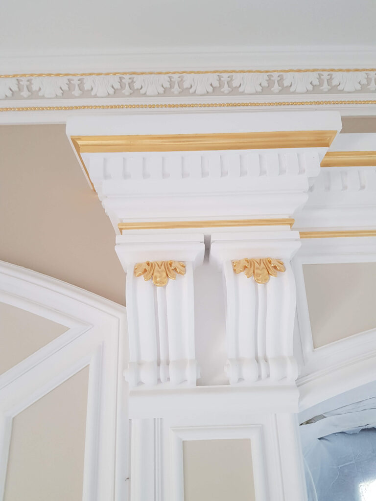 gilded cornice